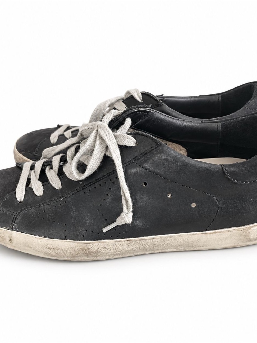 Golden Goose Super-Star Black Skate Sneakers NWOT